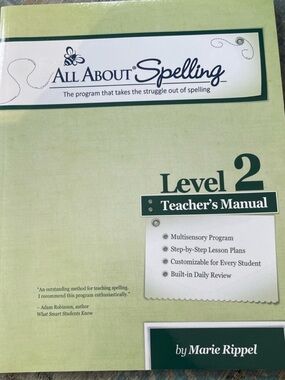 Marie Rippel All About Spelling Level 2 Teacher's Manual